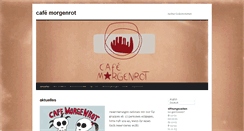 Desktop Screenshot of cafe-morgenrot.de