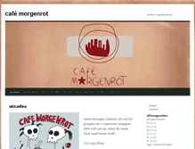 Tablet Screenshot of cafe-morgenrot.de